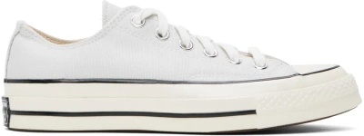Converse Gray Chuck 70 Low Top Sneakers In Fossilized/egret/bla