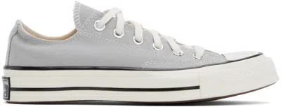 Converse Gray Chuck 70 Low Top Sneakers In Grey Area/egret/blac