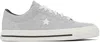 Converse Star Pattern Low Upper Board Shoes In Ash Grey/egret/black