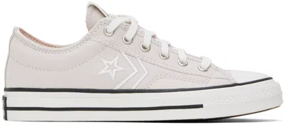 Converse Grey Star Player 76 Trainers In Pale Putty/vintage W