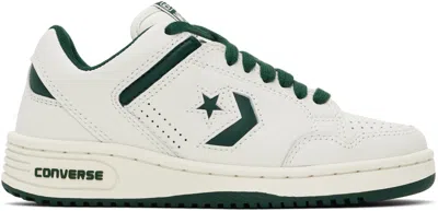 Converse Green & White Weapon Low Top Sneakers In Grn Envy/vntg Wht
