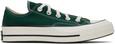 CONVERSE GREEN CHUCK 70 LOW TOP SNEAKERS