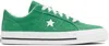 Converse Round Head Low-cut Casual Shoes In Apex Green/white/bla