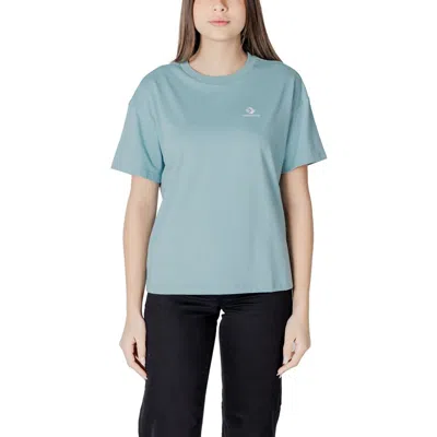 Converse Cotton Tops & Women's T-shirt In Green