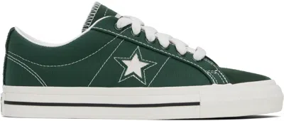 Converse One Star Pro Suede Sneaker In Trekking Green/black/white