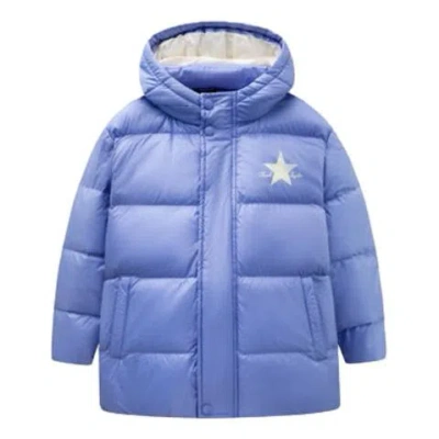 Converse (gs)  Logo Printed Down Jacket 'purple White'