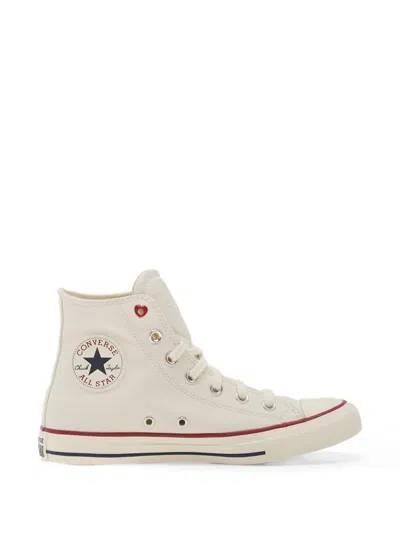 Converse Heart Embellished High-top Sneakers In Neutral