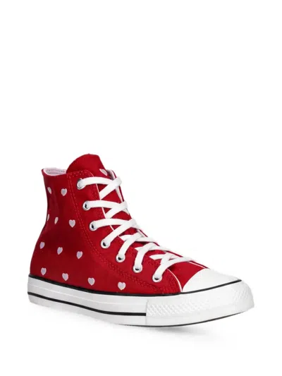 Converse Kids' Heart-motif High-top Sneakers In Red