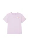 Converse Heart-patch T-shirt In Purple