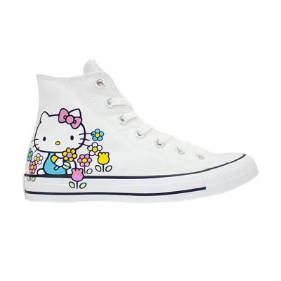 Pre-owned Converse Hello Kitty X Chuck Taylor All Star High 'flowers' In White