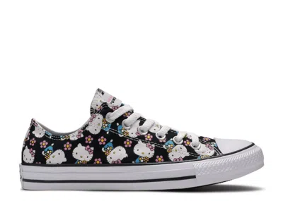 Converse Hello Kitty X  Chuck Taylor All Star Ox 'kitty Flower Pattern' In Black