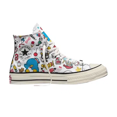 Pre-owned Converse Hello Kitty X  Chuck Taylor All-star 'stickers' | White | Men's Size 7.5