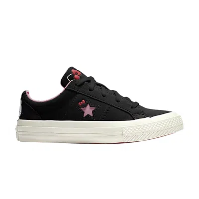 Pre-owned Converse Hello Kitty X One Star Suede Low Top Gs 'black' | Kid's Size 12.5