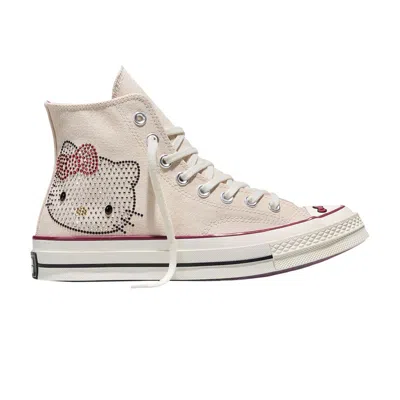 Pre-owned Converse Hello Kitty X Swarovski X  Chuck Taylor 70 'swarovski' | Tan | Men's Size 10.5 In Brown