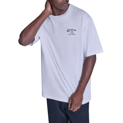 Converse Heritage Wordmark Relaxed T-shirt In White