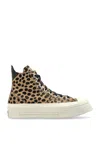 Converse Chuck 70 Leopard-print High-top Sneakers In Gray