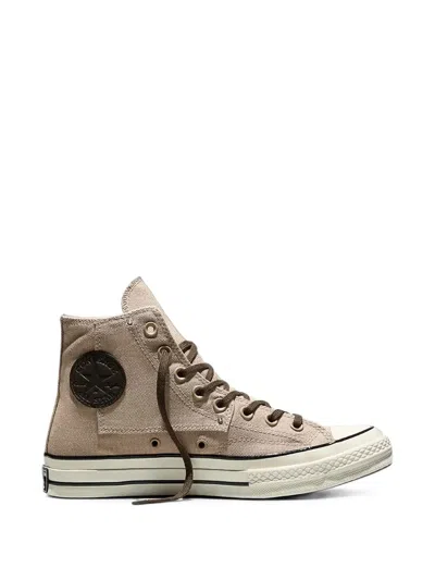 Converse High-top Canvas Sneakers In Neutral