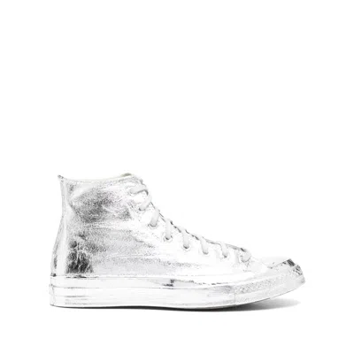Converse High-top Sneakers In Silver