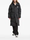 Converse Hooded Padded Coat In Black