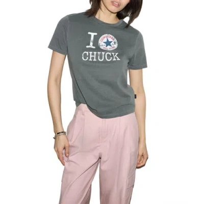Converse I Love Chuck Tee In  Black