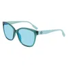 Converse Green Injected Sunglasses In Green