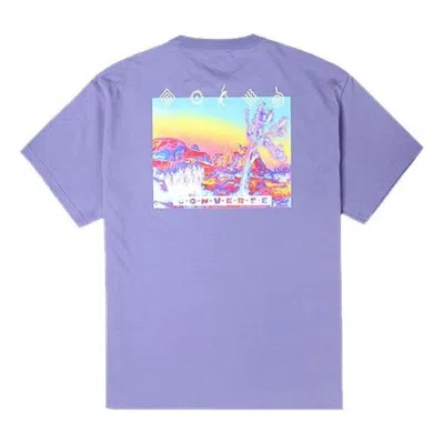 Converse Inverted Desert Graphic T-shirt 'slate Lilac' In Purple