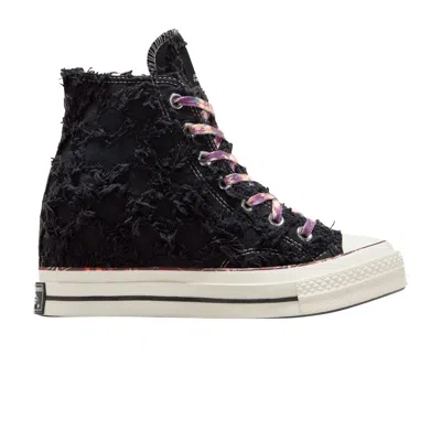 Pre-owned Converse Isabel Marant X Chuck 70 Internal Wedge High 'raven' In Black