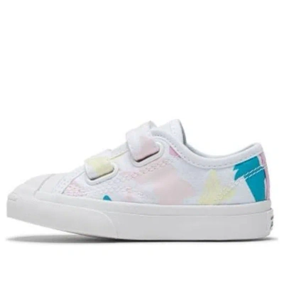 Converse Jack Purcell 2v 'white Pink' In Multi