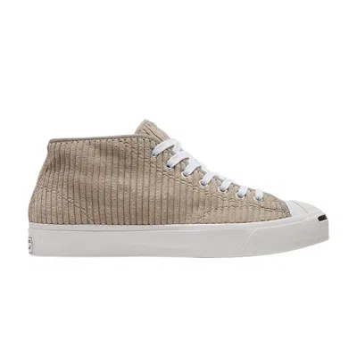 Pre-owned Converse Jack Purcell Mid 'khaki Corduroy' In Brown