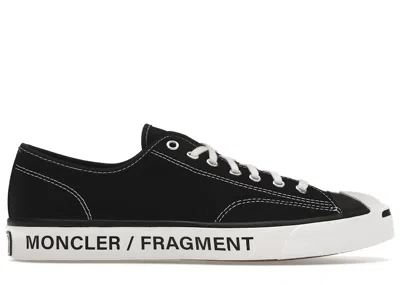 Pre-owned Converse Jack Purcell Moncler Fragment Sneakers In Black/white