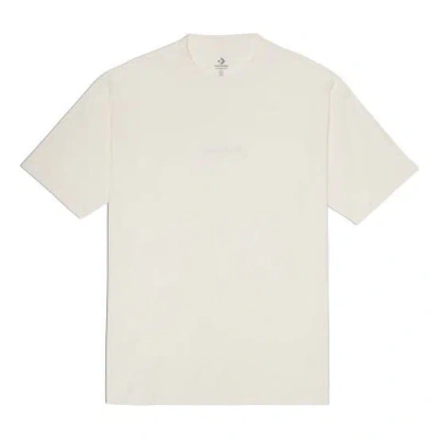 Converse Jack Purcell Washed Retro Loose Knit Short Sleeve Couple Style Creamy White