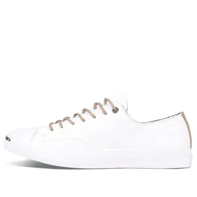 Converse Jack Purcell Wear-resistant Non-slip Low Tops Casual Skateboarding Shoes Unisex White