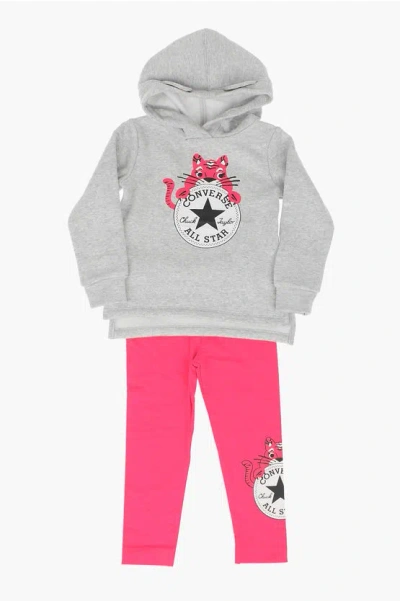 Converse Jogger And Sweatshirt Set In Gray