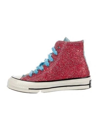 Pre-owned Converse J.w. Anderson Glitter Glitter Accents Sneakers In Multi