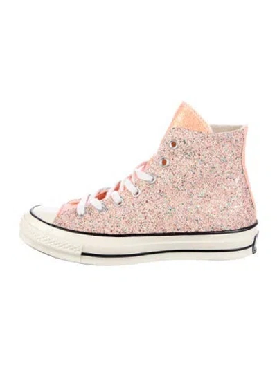 Pre-owned Converse J.w. Anderson Glitter Glitter Accents Sneakers In Neutral