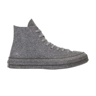 Pre-owned Converse J.w. Anderson X Chuck 70 Hi Top 'felt' In Grey