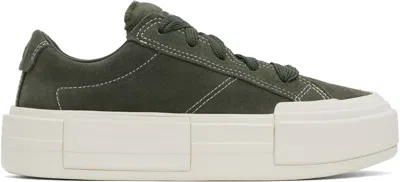 Converse Khaki Cruise Suede Sneakers In Cave Green/egret/egr