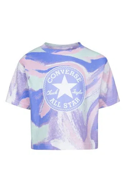 Converse Kids' Boxy T-shirt In Royal Pulse