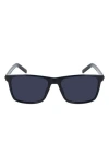 Converse Matte Obsidian Acetate Sunglasses In Crystal Obsidian/solid Blue