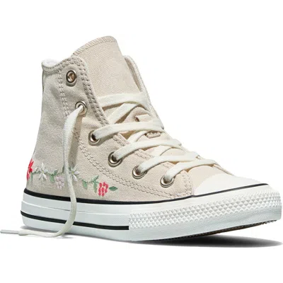 Converse Kids' Chuck Taylor All Star Blooming Canvas High Top Sneaker In Neutral