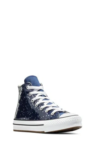 Converse Kids' Chuck Taylor® All Star® Eva Lift High Top Sneaker In Blue