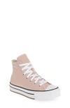 Converse Kids' Chuck Taylor® All Star® Eva Light High Top Platform Sneaker In Dusty Cinder/white