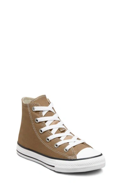 Converse Kids' Chuck Taylor® All Star® High Top Sneaker In Sand Dune/ White/ Black