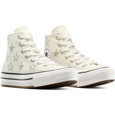 Converse Kids' Chuck Taylor® All Star® Lift High Top Sneaker In Neutral