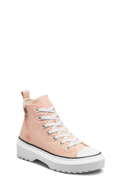 Converse Kids' Chuck Taylor® All Star® Lugged High Top Sneaker In Cheeky Coral/white
