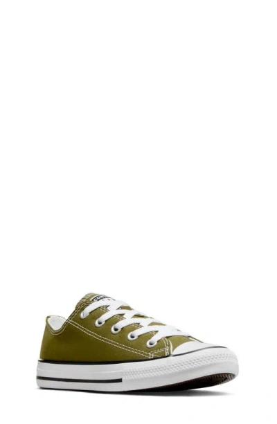 Converse Kids' Chuck Taylor® All Star® Oxford Sneaker In Dark Moss/ White/ Black