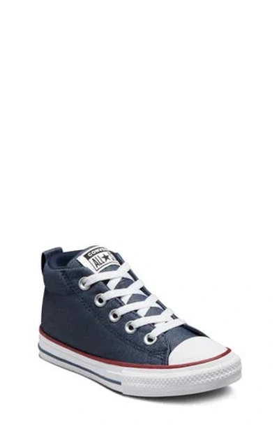 Converse Kids' Chuck Taylor® All Star® Street Mid Sneaker In Blue