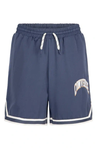Converse Kids' Club Woven Shorts In  Navy