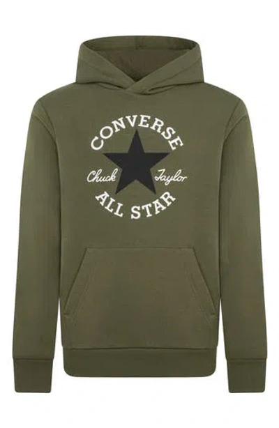 Converse Kids' Logo French Terry Hoodie In  Utility