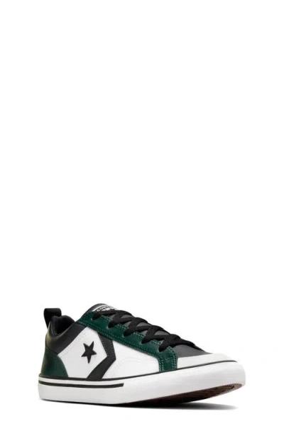 Converse Kids' Pro Blaze Oxford Sneaker In Green Envy/black/white